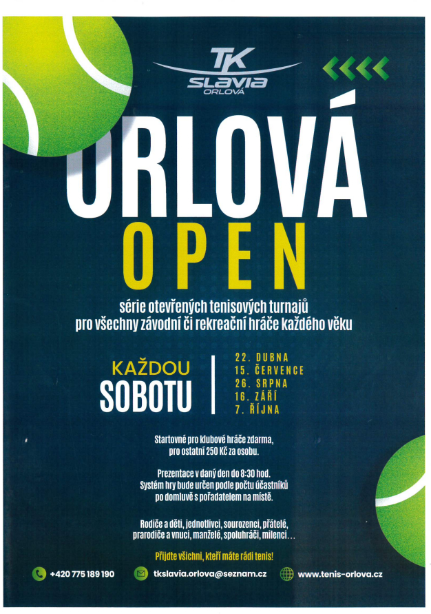 MILOVNÍCI TENISU, ZBYSTŘETE!