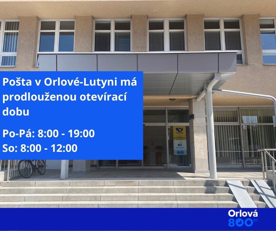 HLAVNÍ POŠTA MÁ V PRACOVNÍ DNY OTEVŘENO DO SEDMI HODIN VEČER