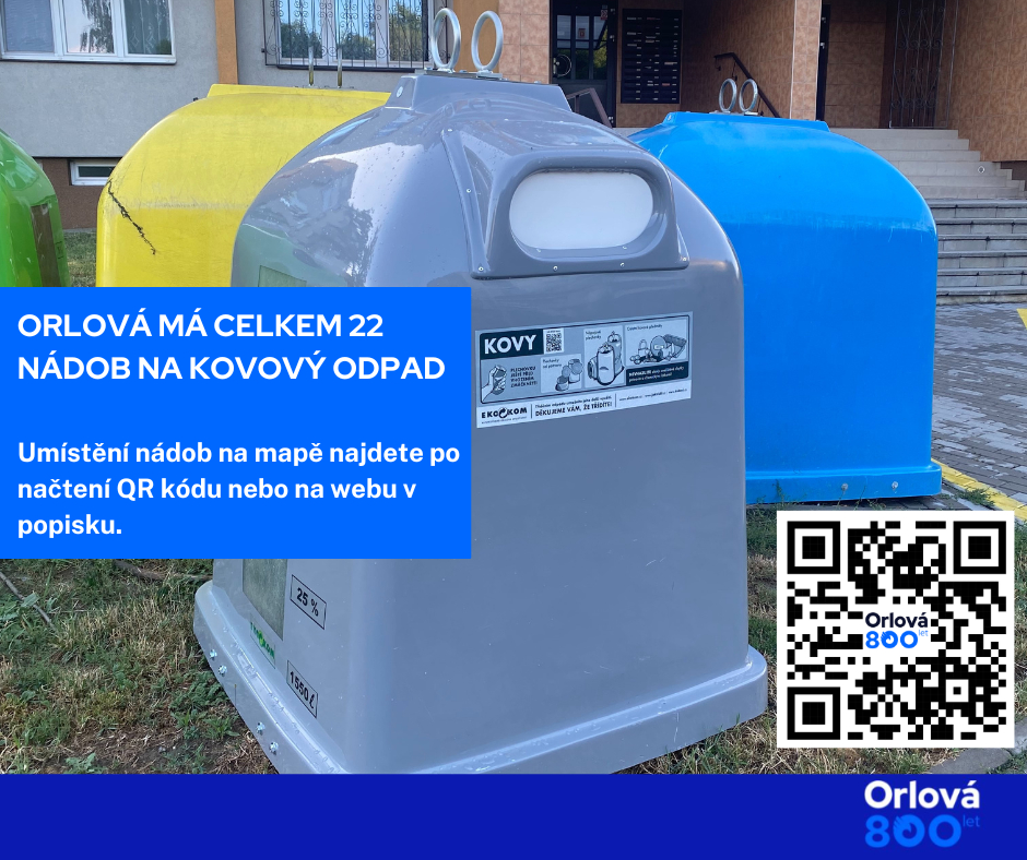 ORLOVÁ MÁ DALŠÍ NOVÉ NÁDOBY NA KOVOVÝ ODPAD