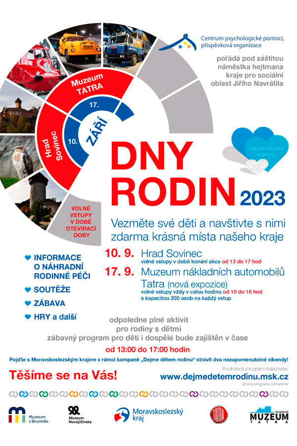 DNY RODIN 2023 PROBĚHNOU V ZÁŘÍ