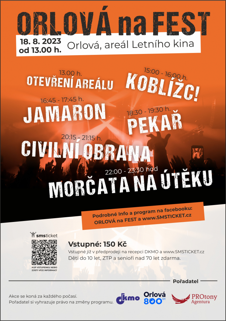 ORLOVÁ NA FEST LÁKÁ SVÝM NABITÝM PROGRAMEM