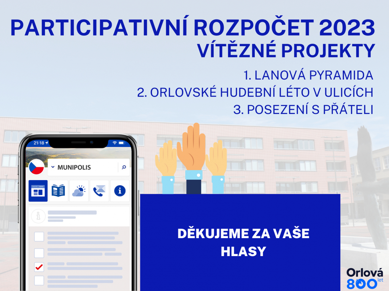 PARTICIPATIVNÍ ROZPOČET MÁ SVÉ VÍTĚZE