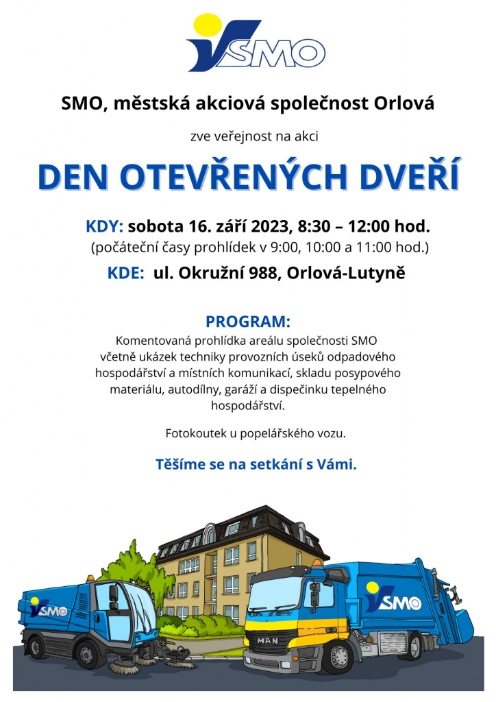 AREÁL SMO BUDE MÍT OTEVŘENÉ DVEŘE NÁVŠTĚVNÍKŮM