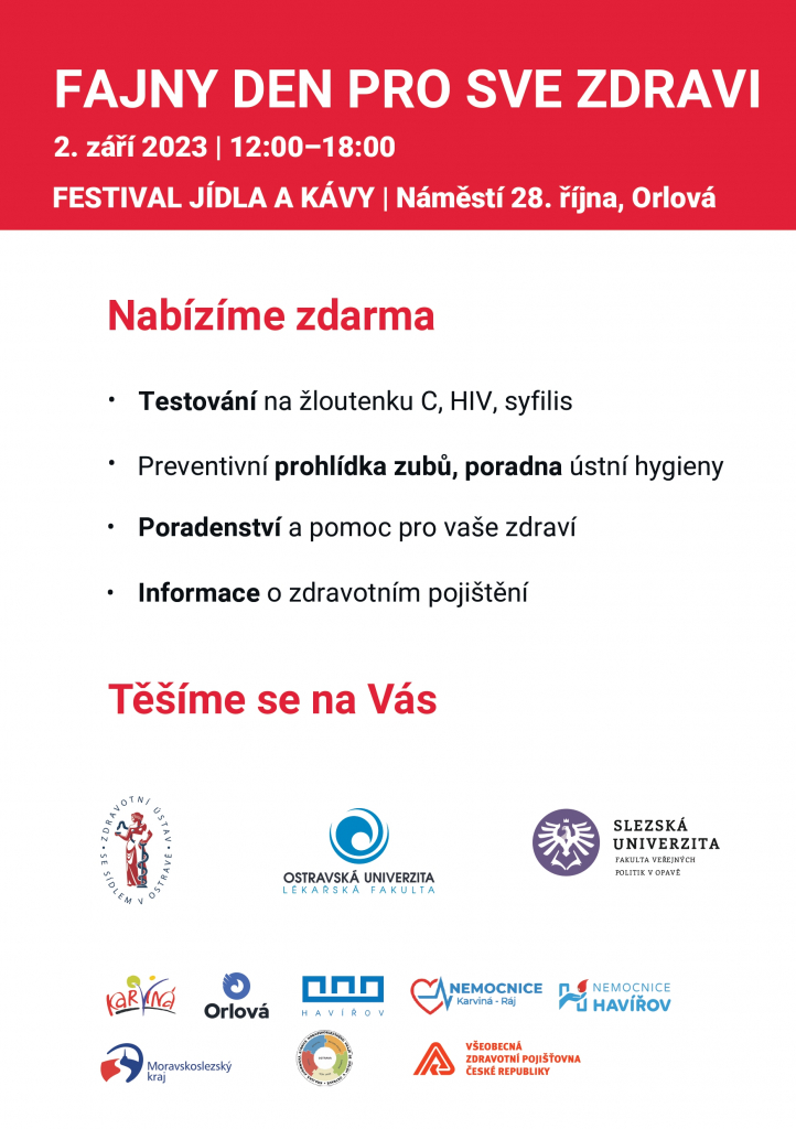 SOBOTNÍ FESTIVAL JÍDLA A KÁVY OBOHATÍ FAJNY DEN PRO SVÉ ZDRAVÍ