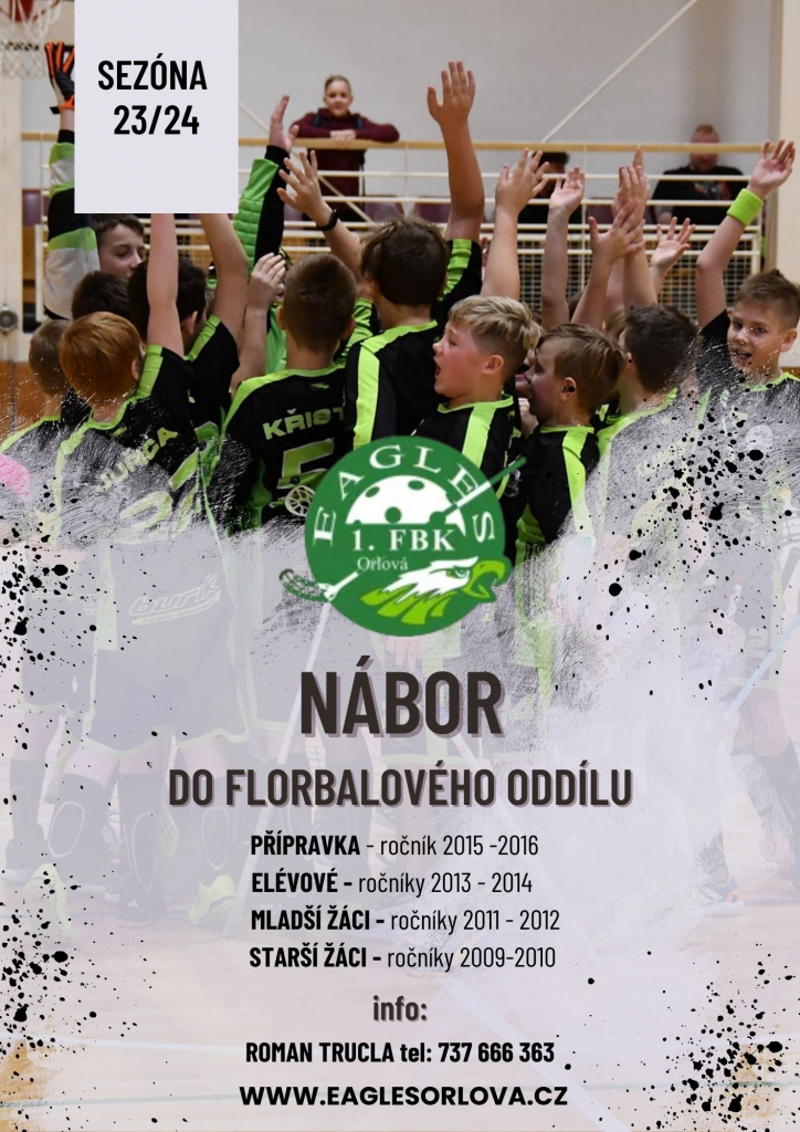 CHCEŠ HRÁT FLORBAL? PŘIHLAŠ SE DO EAGLES!