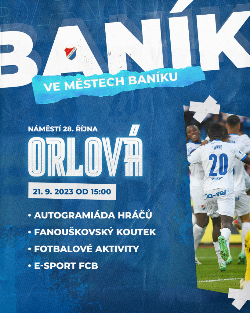 UŽIJTE SI FOTBALOVÉ ODPOLEDNE S BANÍKEM