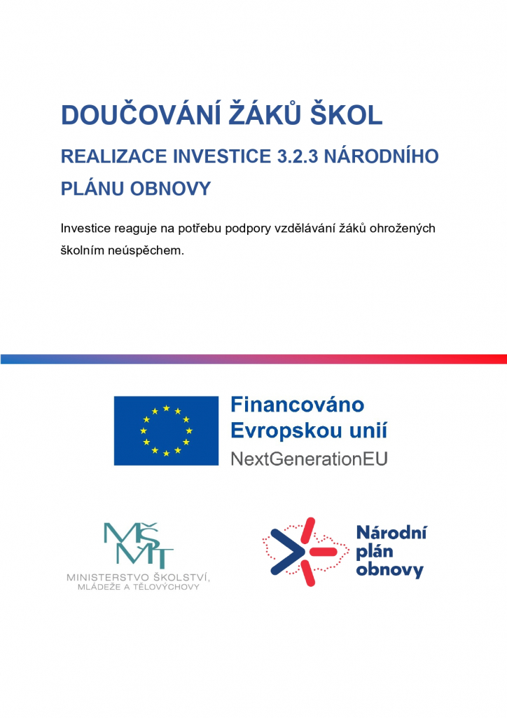 DOUČOVÁNÍ ŽÁKŮ V NÍZKOPRAHOVÝCH ZAŘÍZENÍCH PRO DĚTI A MLÁDEŽ V ORLOVÉ
