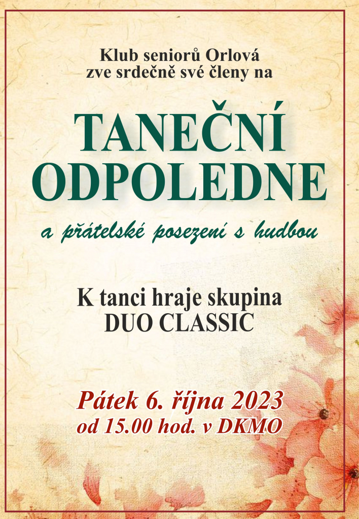 SENIOŘI NAZUJÍ TANEČNÍ STŘEVÍCE
