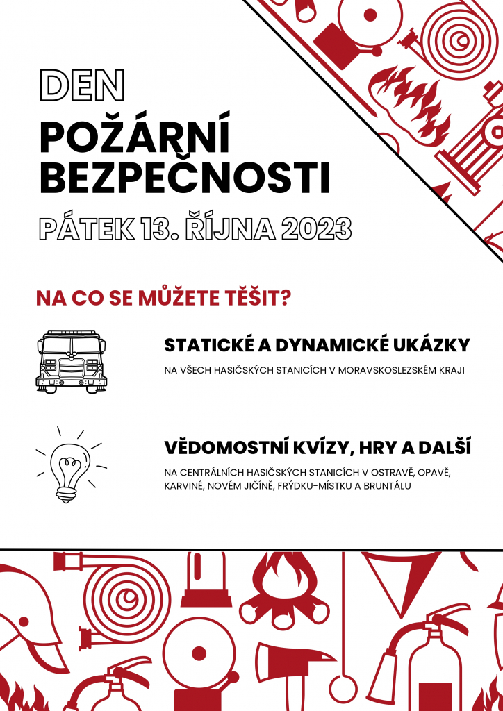 PÁTEK TŘINÁCTÉHO BUDE VE ZNAMENÍ DNE POŽÁRNÍ BEZPEČNOSTI