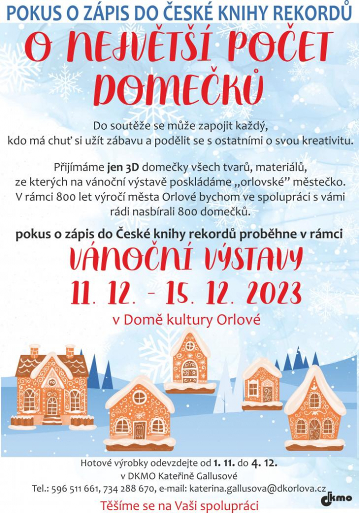 VYROBTE DOMEČEK A ZAPOJTE SE DO SOUTĚŽE