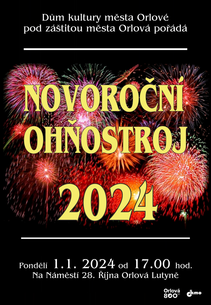 NOVOROČNÍ OHŇOSTROJ ODSTARTUJE ROK 2024