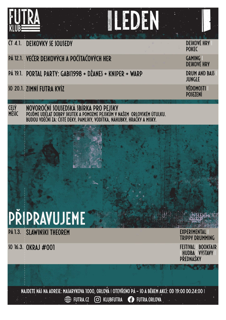 PŘINÁŠÍME VÁM PROGRAM KLUBU FUTRA