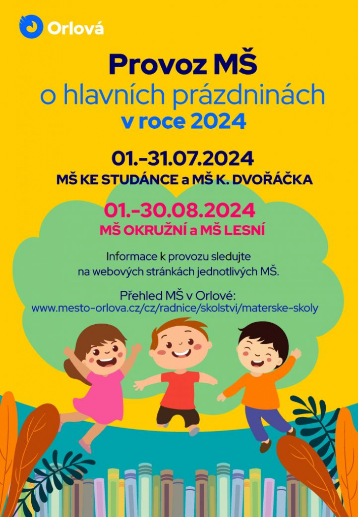 Provoz MŠ v době hlavních prázdnin