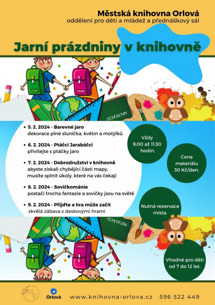 JARNÍ PRÁZDNINY V KNIHOVNĚ? ANO!