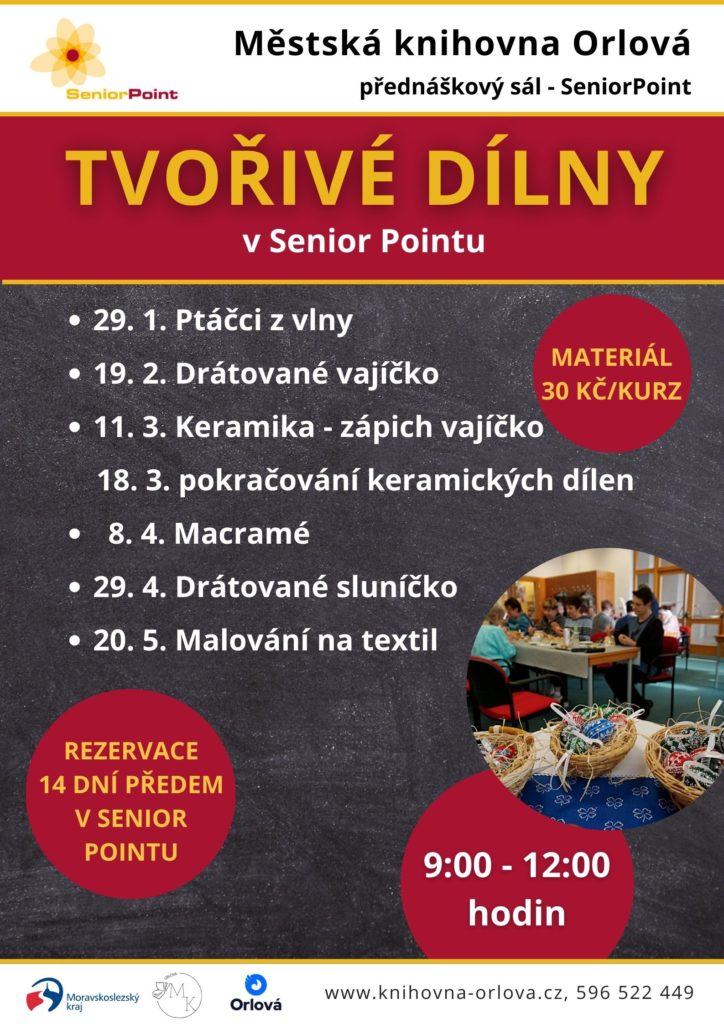 TVOŘIVÉ DÍLNY PRO SENIORY POKRAČUJÍ