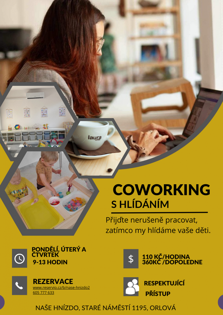NAŠE HNÍZDO NABÍZÍ COWORKING S HLÍDÁNÍM