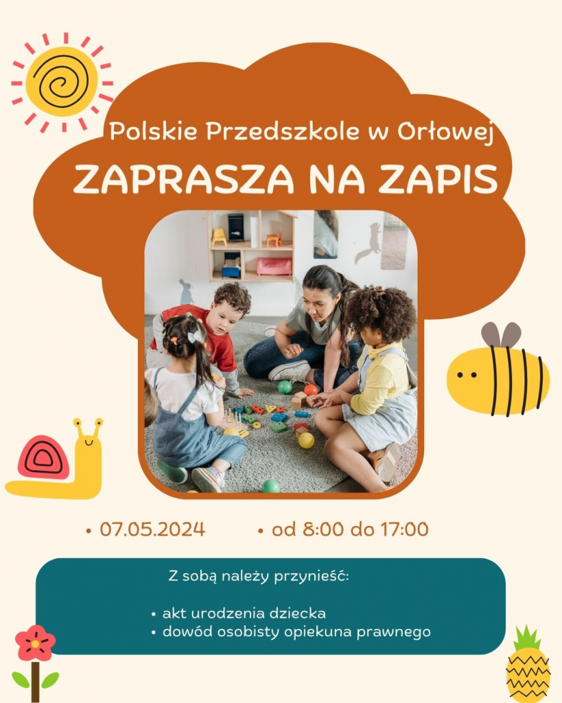 Zápis do Polské mateřské školky