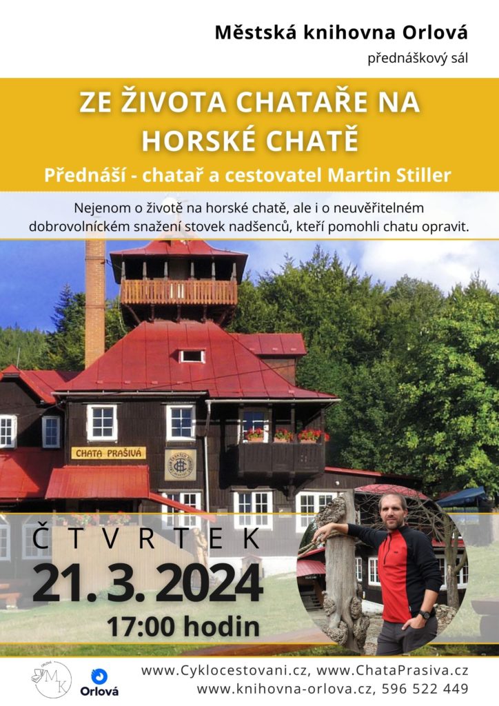 JAK SE ČLOVĚK STANE CHATAŘEM? TO SE DOZVÍTE NA PŘEDNÁŠCE!