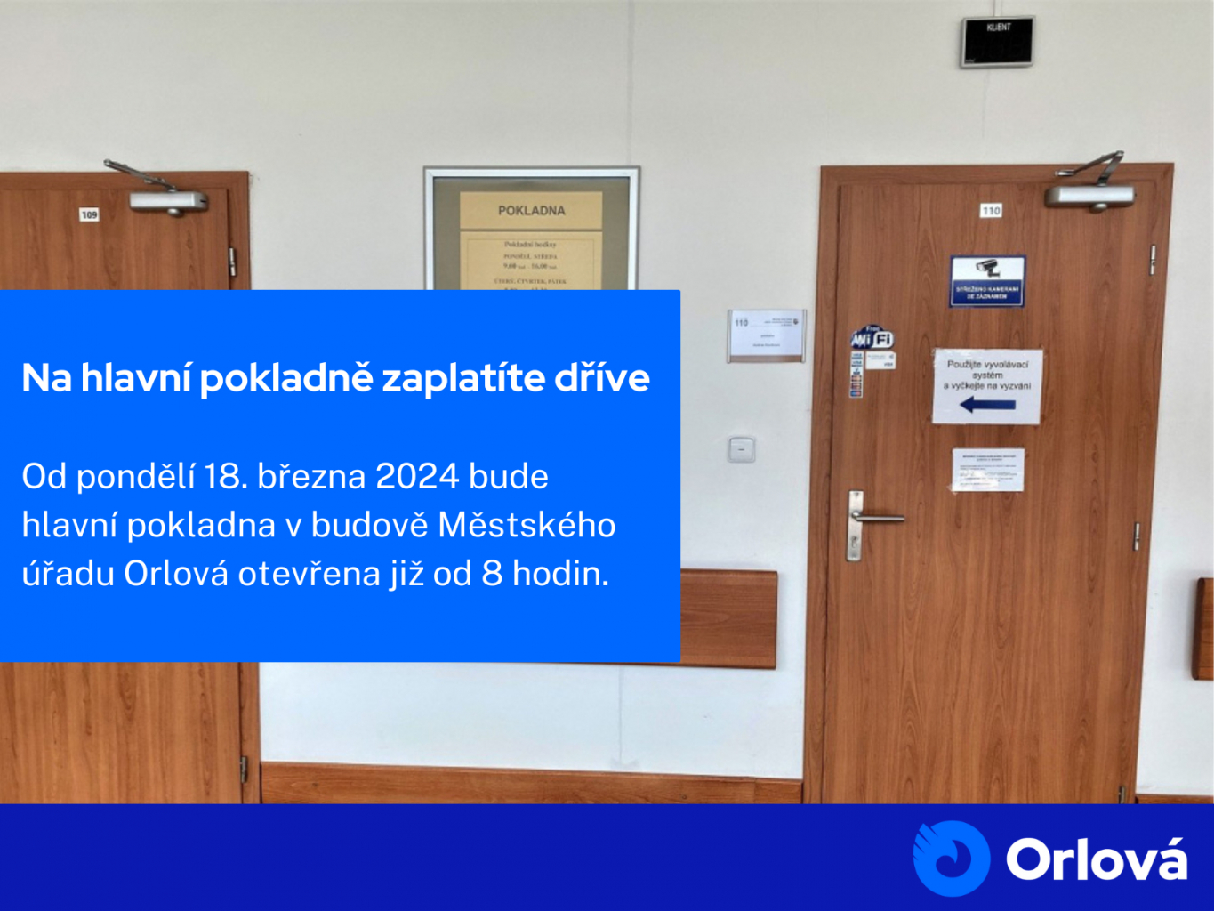 NA HLAVNÍ POKLADNĚ ZAPLATÍTE DŘÍVE