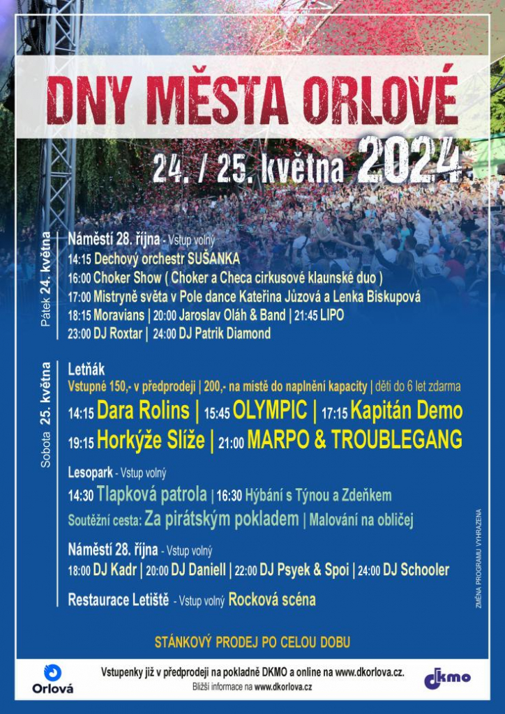 NAŽHAVTE DIÁŘE, ODHALUJEME DNY MĚSTA ORLOVÉ!