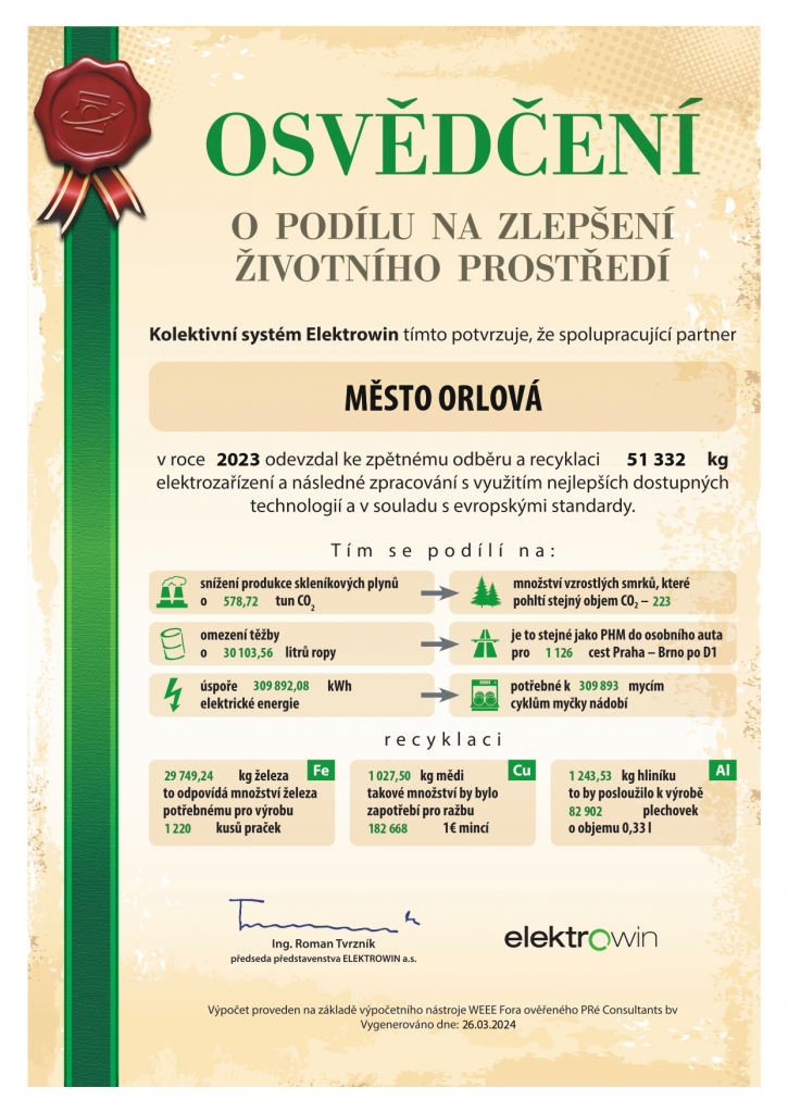 CO JSME V ROCE 2023 UDĚLALI PRO ŽIVOTNÍ PROSTŘEDÍ?