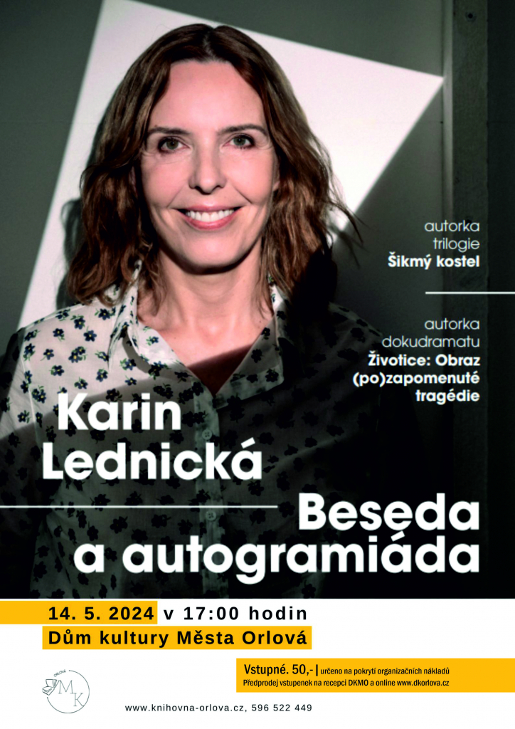 VSTUPENKY NA BESEDU S AUTOGRAMIÁDOU JSOU JIŽ V PRODEJI