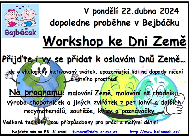 PŘIDEJTE SE K OSLAVÁM DNŮ ZEMĚ