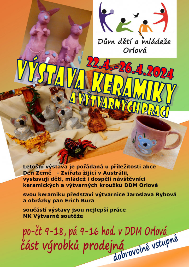 DDM POŘÁDÁ KRÁSNOU VÝSTAVU KERAMIKY