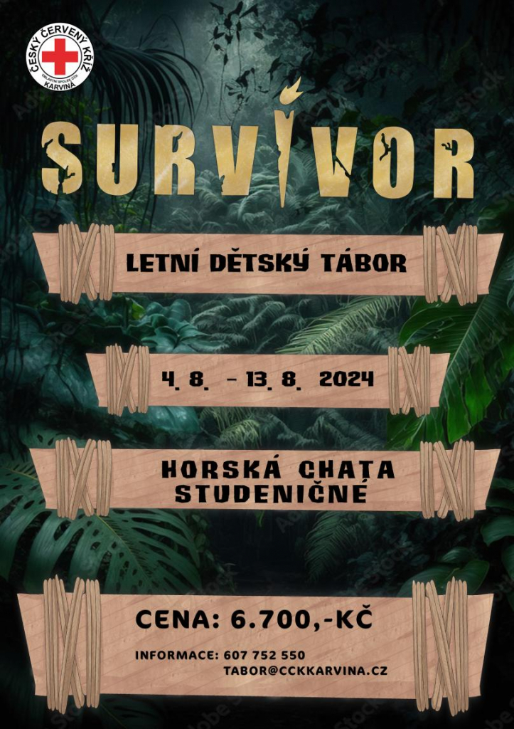 ČČK POŘÁDÁ TÁBOR NA TÉMA SURVIVOR