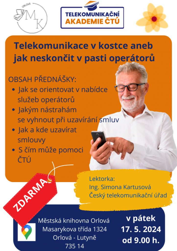 JAK NESKONČIT V PASTI OPERÁTORŮ? TO SE DOZVÍTE NA PŘEDNÁŠCE