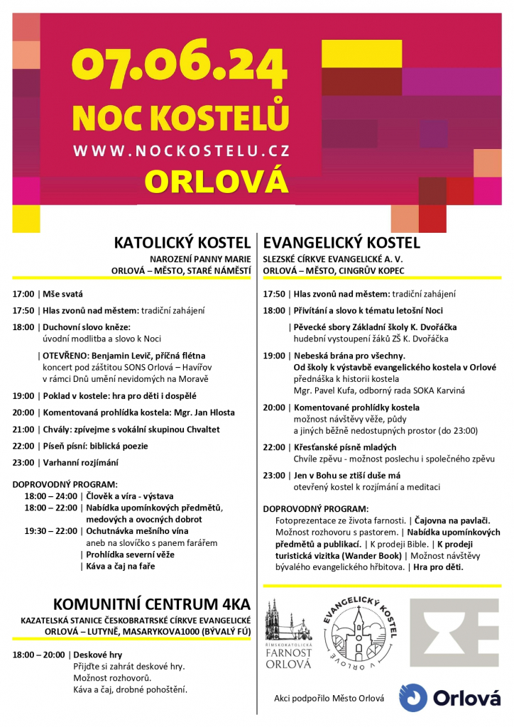 NOC KOSTELŮ OPĚT NABÍZÍ NABITÝ PROGRAM