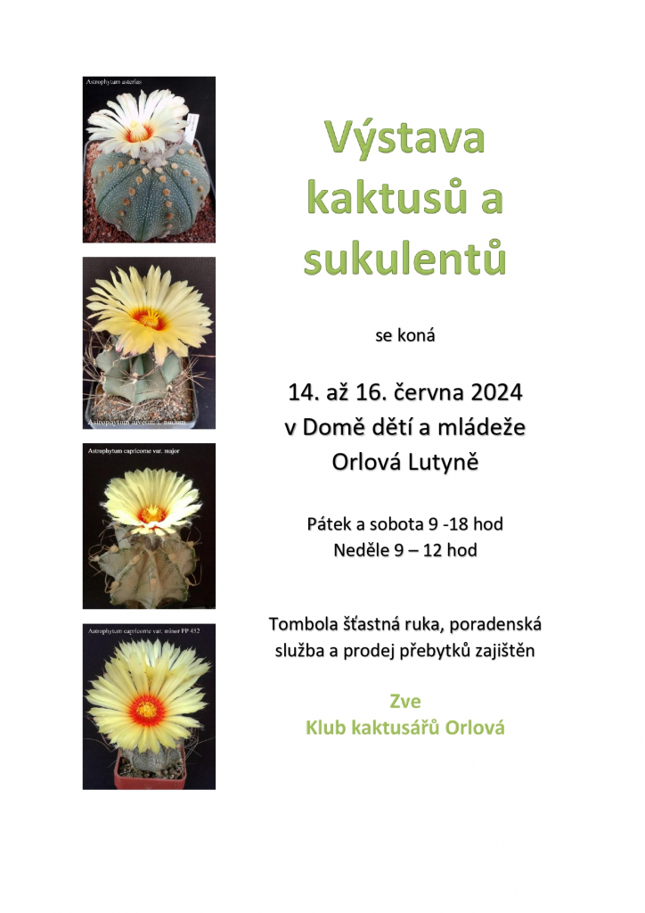 KAKTUSÁŘI ZVOU NA VÝSTAVU