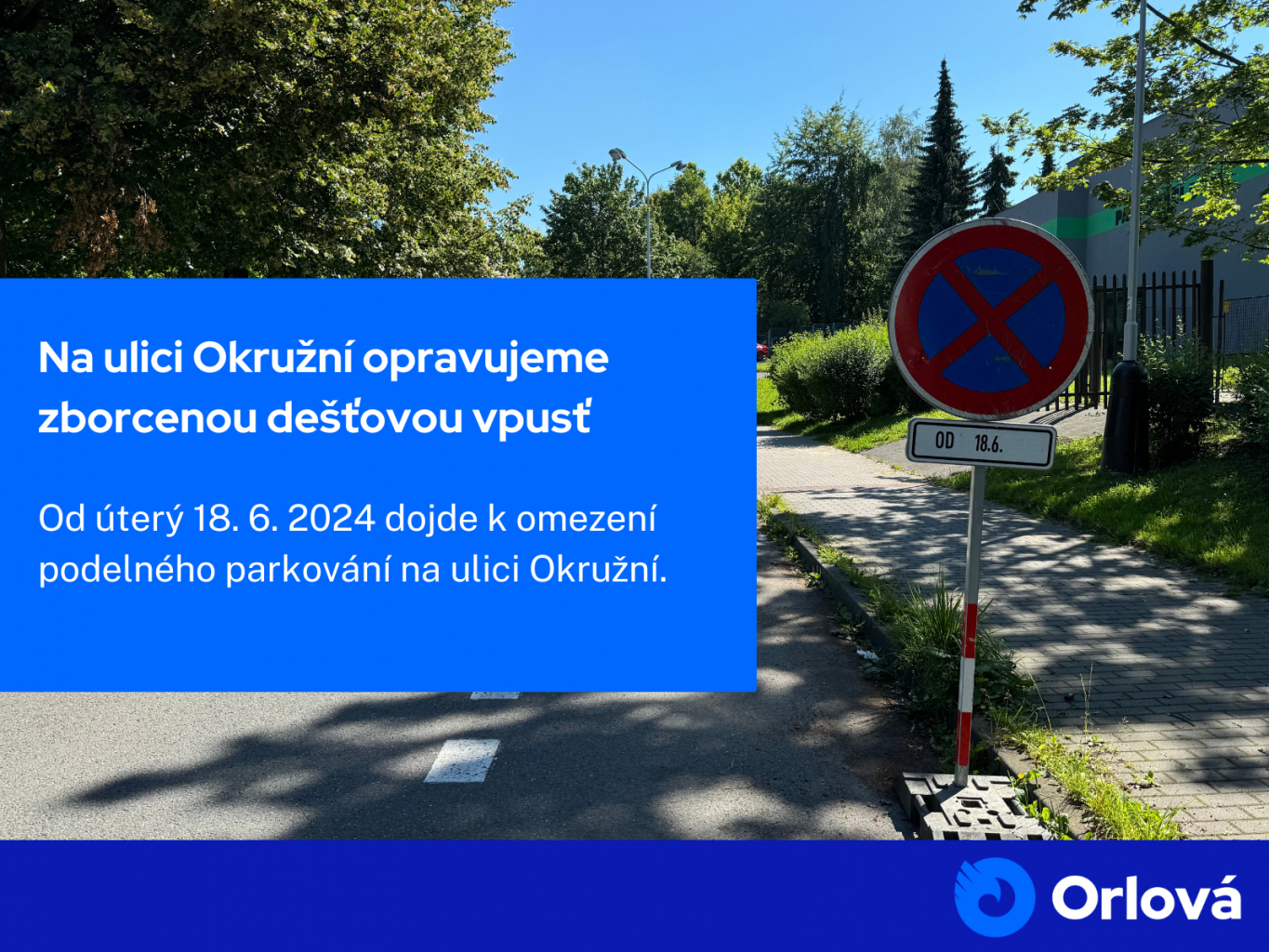 NA ULICI OKRUŽNÍ OPRAVUJEME DEŠŤOVOU VPUSŤ