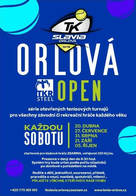 TENISOVÉ TURNAJE PRO VŠECHNY POKRAČUJÍ