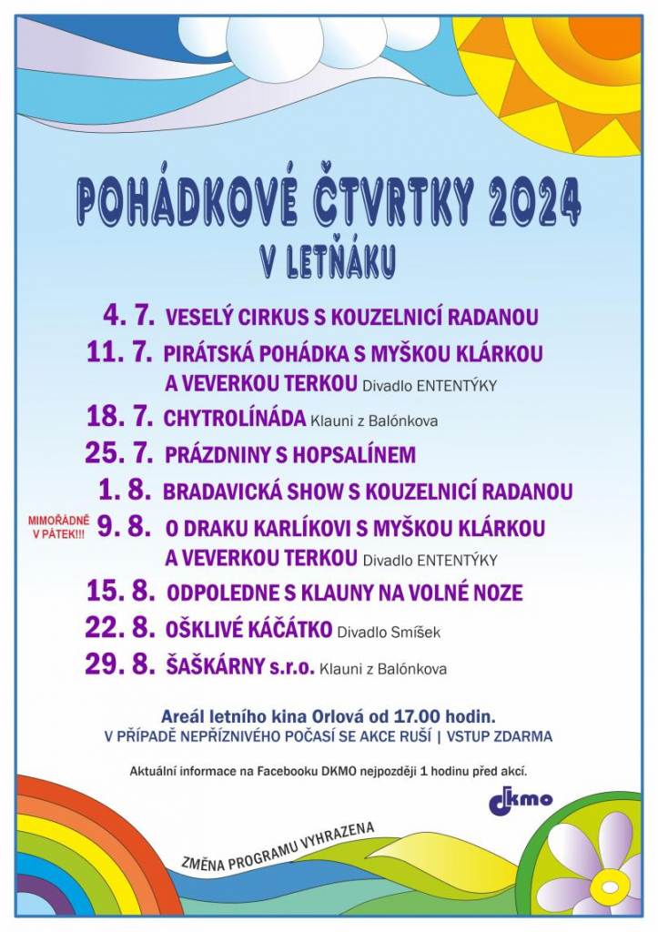TENTO ČTVRTEK POBAVÍ DĚTI KOUZELNICE RADANA