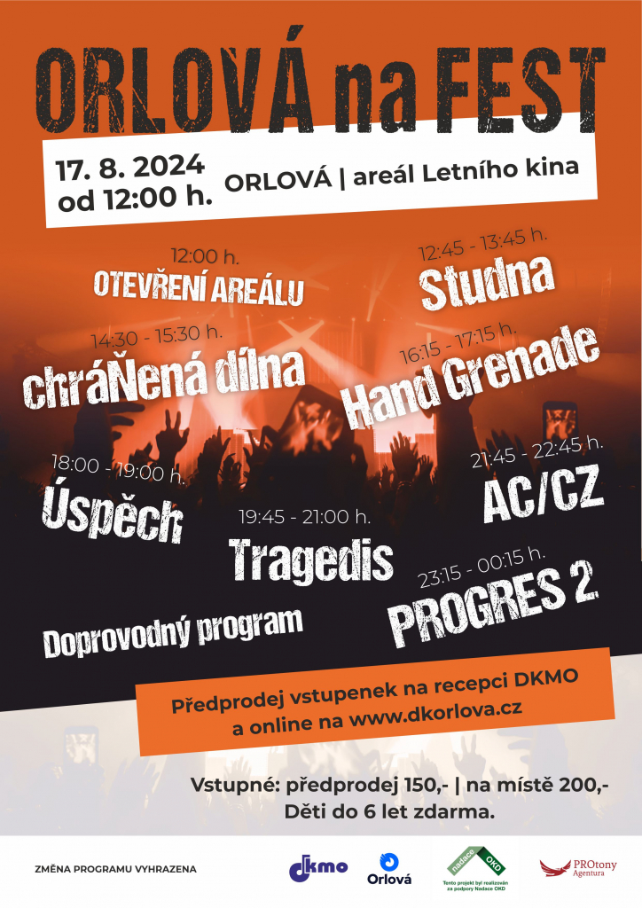 ORLOVÁ NA FEST SE BLÍŽÍ