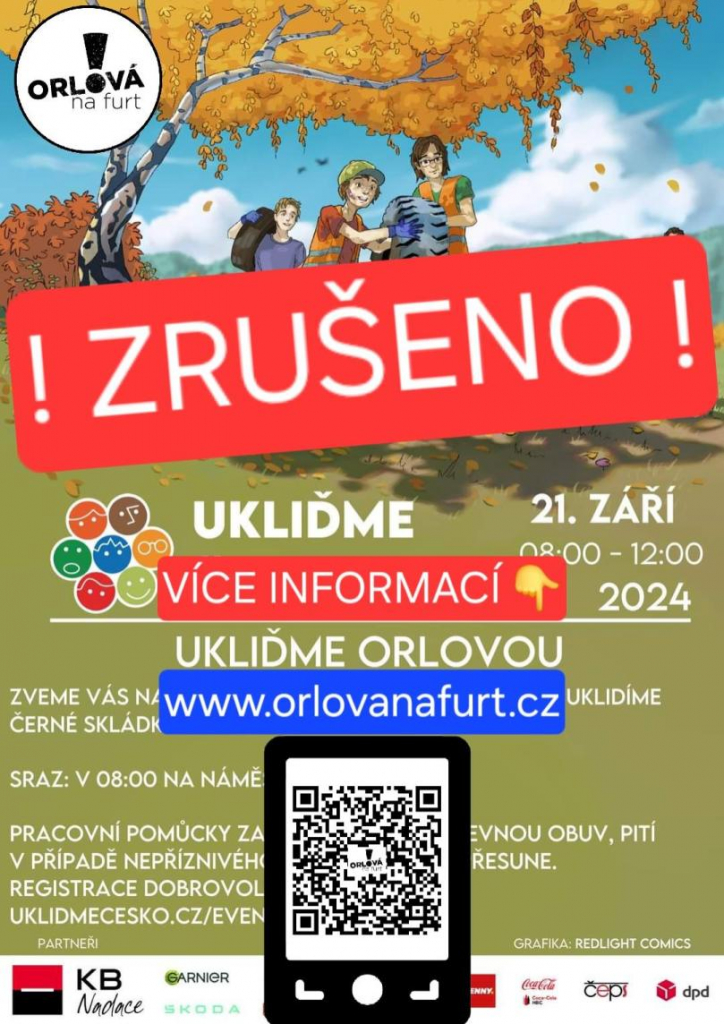 AKCE UKLIĎME ORLOVOU JE PŘELOŽENA