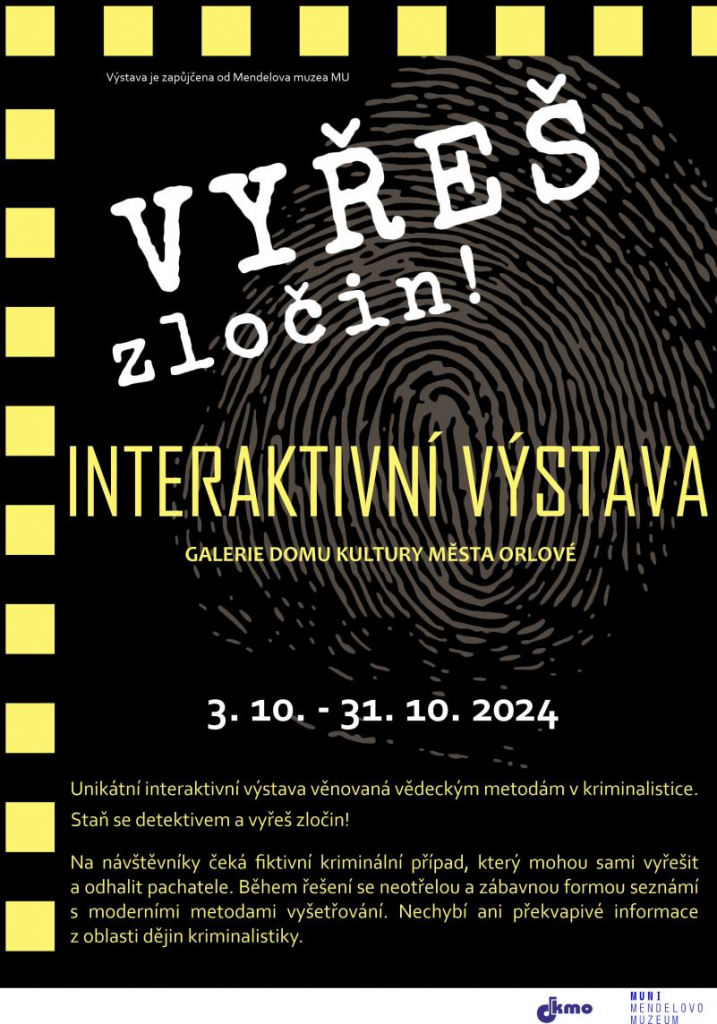 PŘIJĎTE PROZKOUMAT TAJEMSTVÍ FORENZNÍCH VĚD