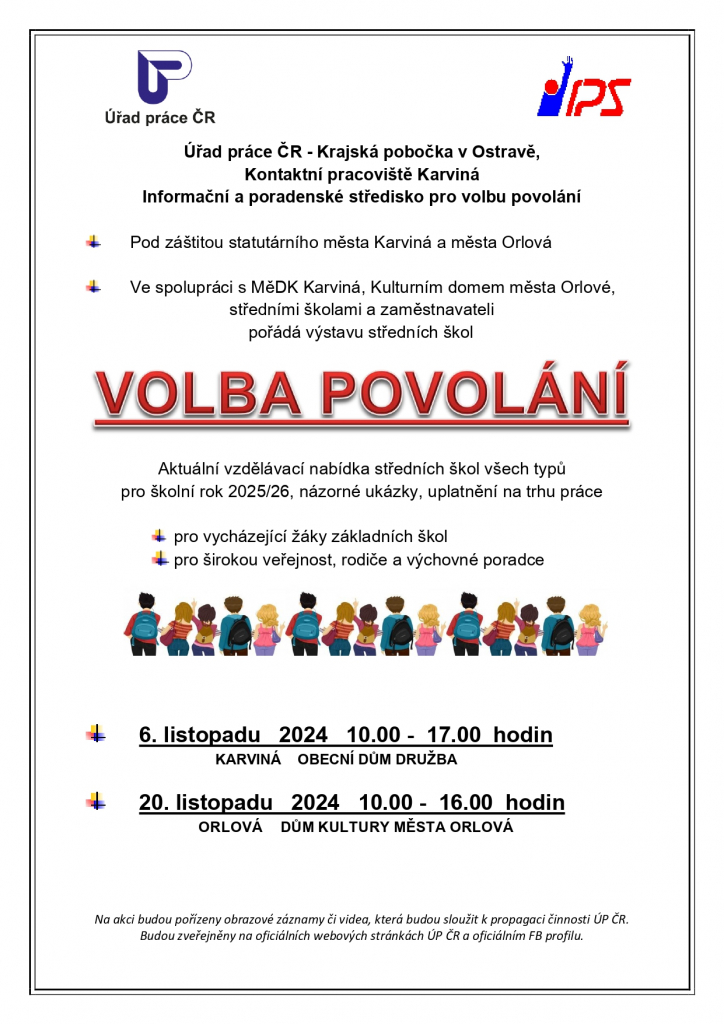 PŘIJĎTE SI VYBRAT SVOU NOVOU ŠKOLU