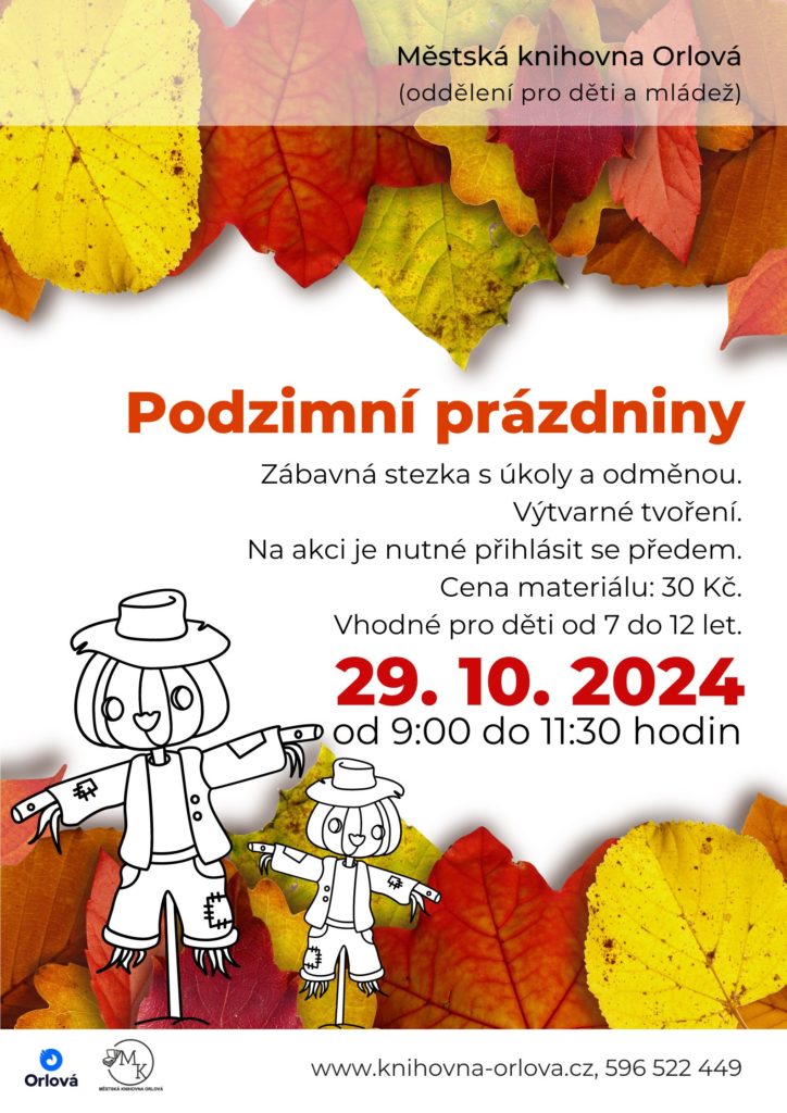 PODZIMNÍ PRÁZDNINY V MĚSTSKÉ KNIHOVNĚ ORLOVÁ