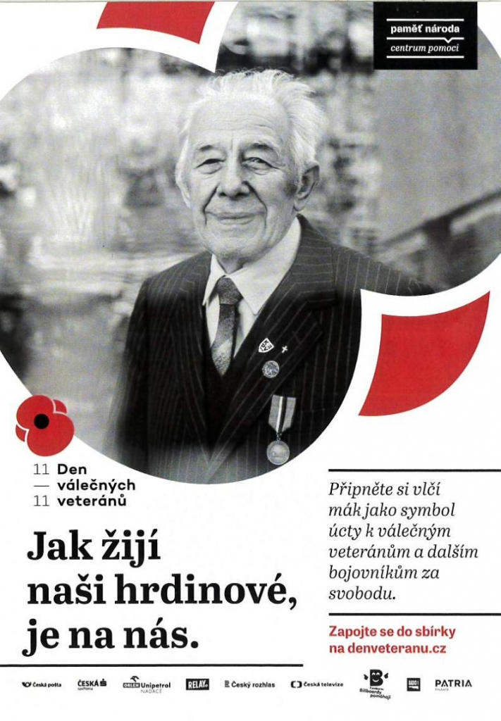 PŘISPĚJTE DO SBÍRKY KE DNI VÁLEČNÝCH VETERÁNŮ