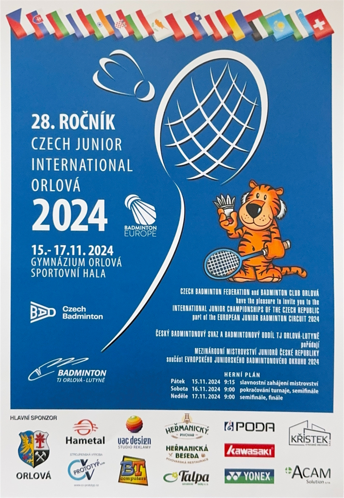 JUNIOŘI SE UTKAJÍ NA MISTROVSTVÍ V BADMINTONU