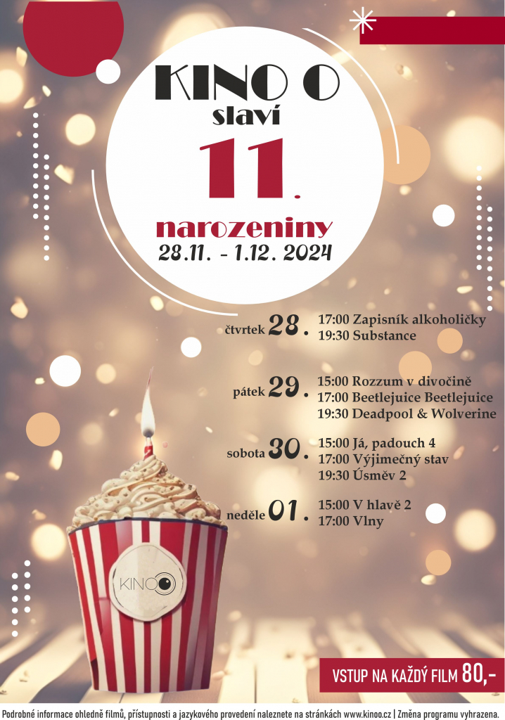 KINO O SLAVÍ 11. NAROZENINY
