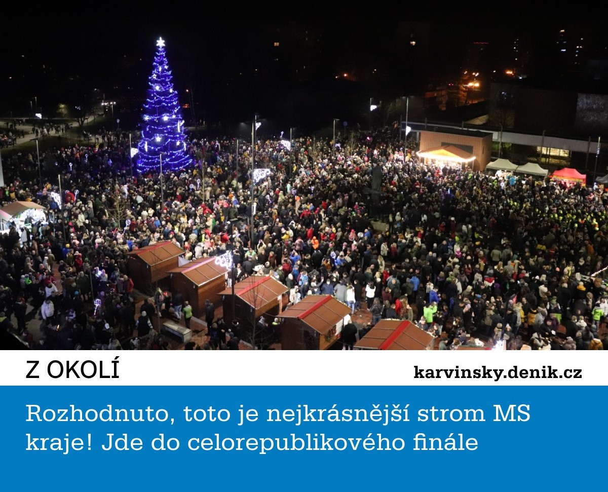 NEJKRÁSNĚJŠÍ VÁNOČNÍ STROM MS KRAJE MÁME V ORLOVÉ!