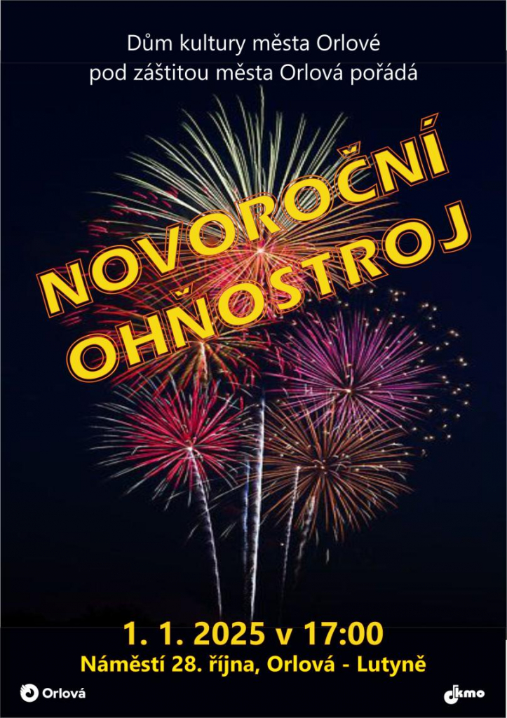 NOVOROČNÍ OHŇOSTROJ ODSTARTUJE ROK 2025