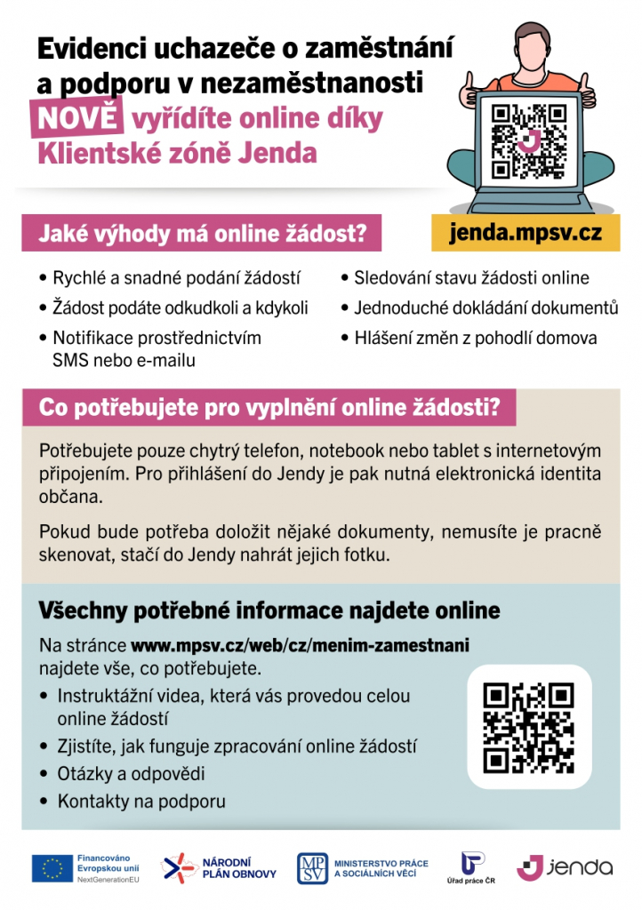 ŽÁDOST NA ÚP MŮŽETE NYNÍ PODÁVAT ONLINE