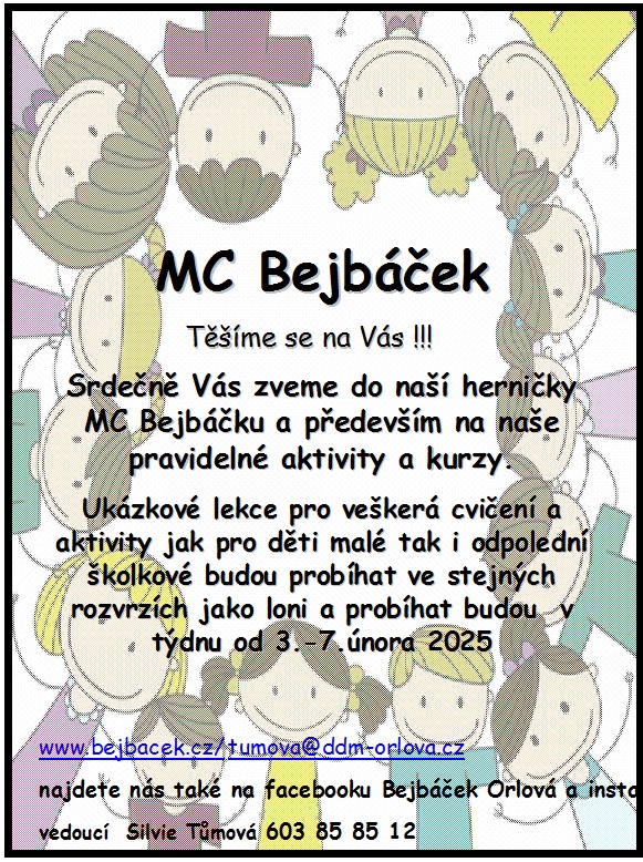 BEJBÁČEK LÁKÁ K NÁVŠTĚVĚ