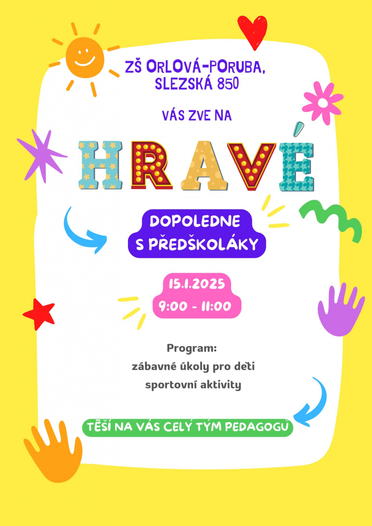 Hravé dopoledne s předškoláky na ZŠ Slezská 850