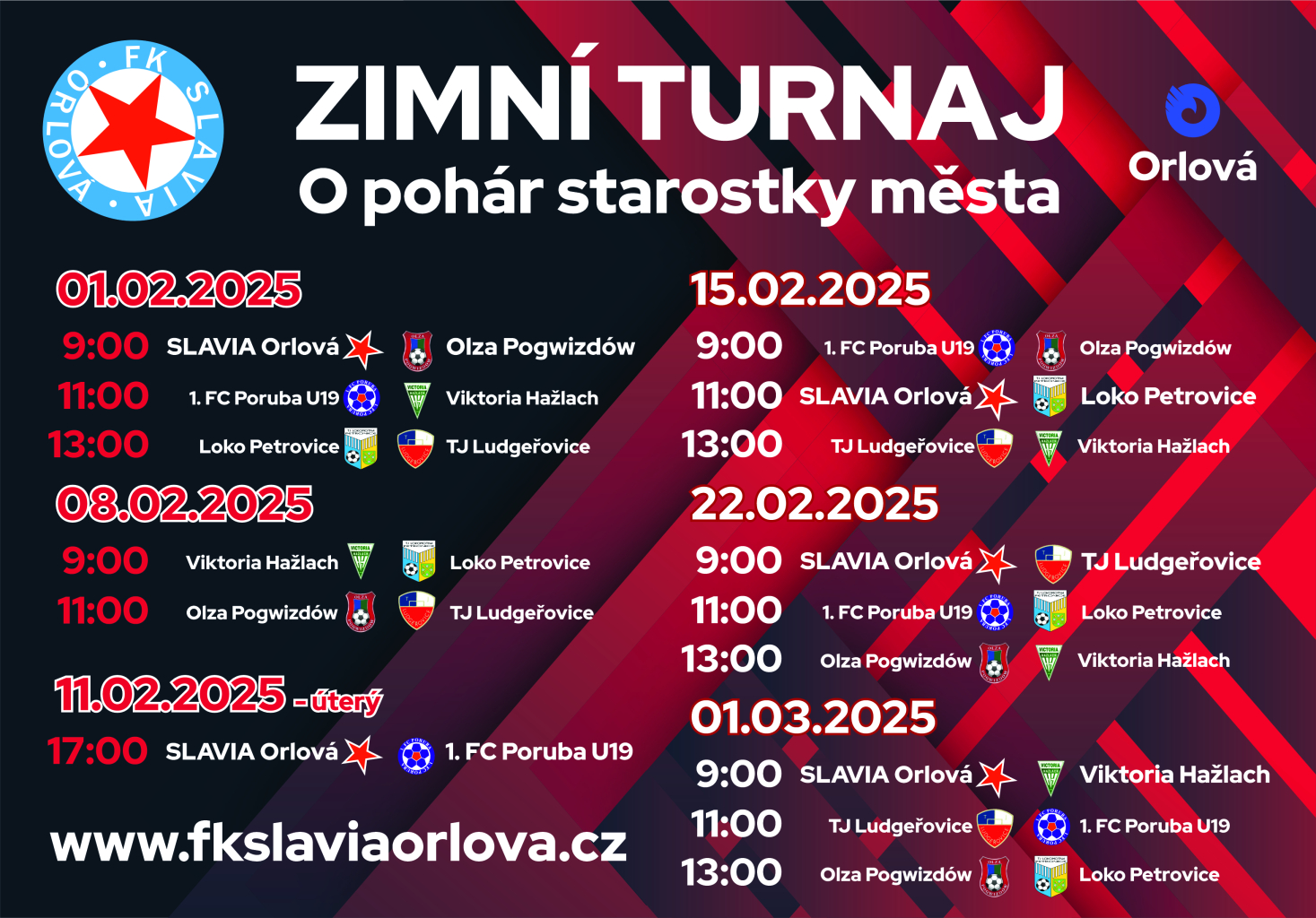 V SOBOTU ZAČÍNÁ ZIMNÍ FOTBALOVÝ TURNAJ