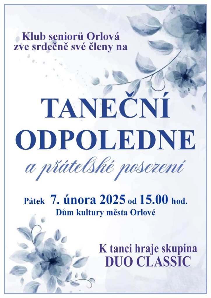 SENIOŘI PROTANČÍ ODPOLEDNE